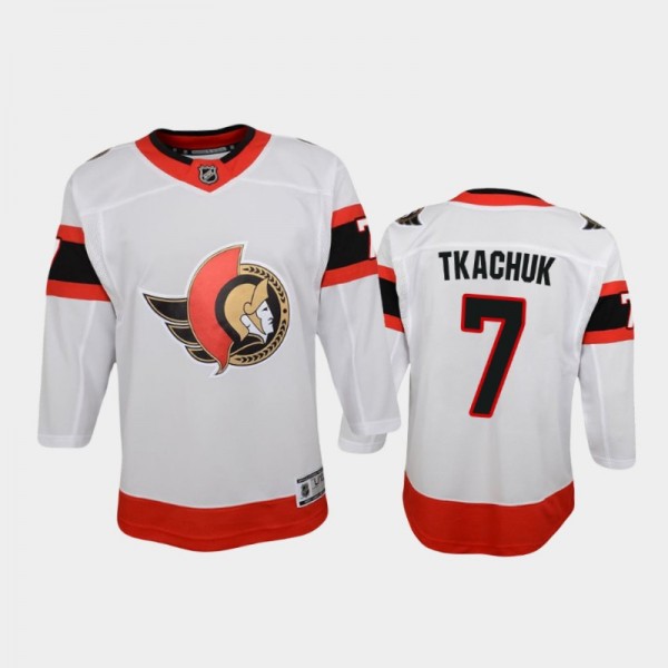Youth Ottawa Senators Brady Tkachuk #7 Away 2021 W...