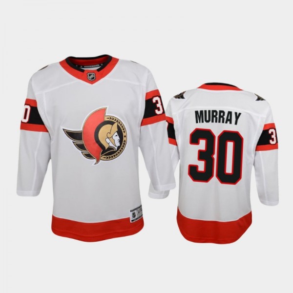 Youth Ottawa Senators Matt Murray #30 Away 2021 Wh...