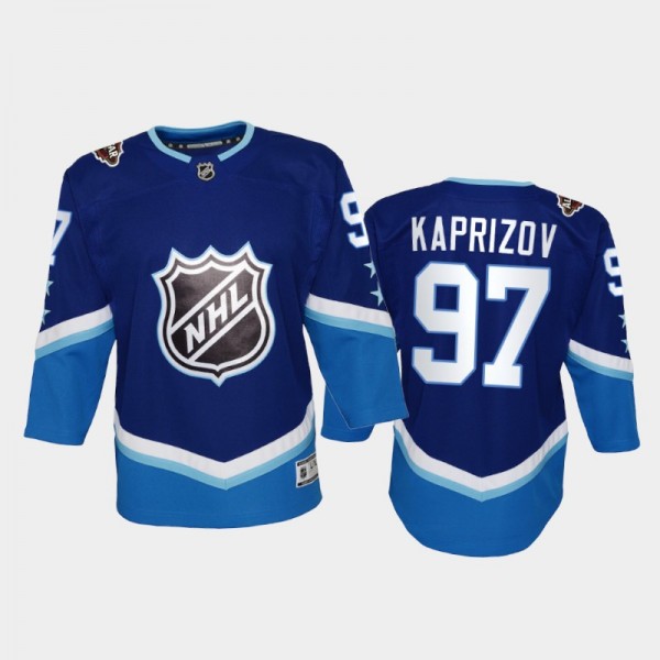 Youth Minnesota Wild Kirill Kaprizov #97 2022 NHL All-Star Western Premier Blue Jersey