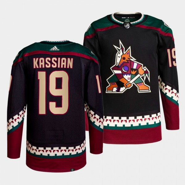 Zack Kassian #19 Coyotes Home Black Jersey 2022 Authentic Primegreen