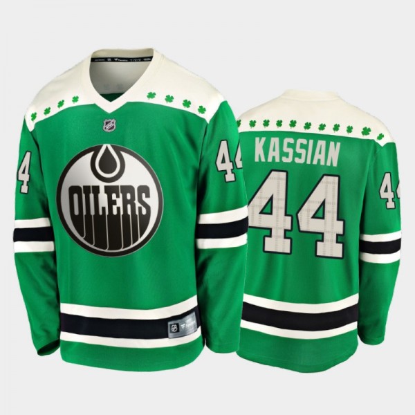 Fanatics Zack Kassian #44 Oilers 2020 St. Patrick'...